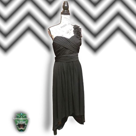 DB Studio Whimsygoth One Shoulder Sweetheart High Low Formal Dress, XL - Picture 5 of 10